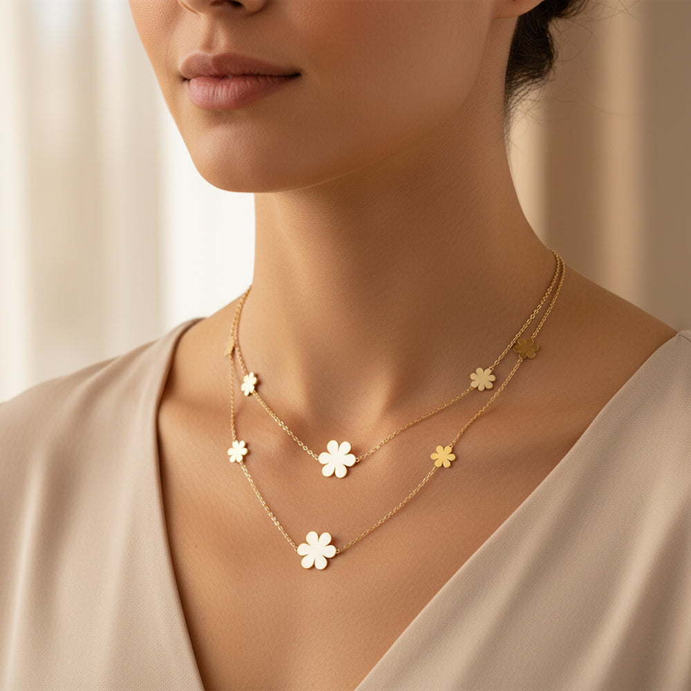 Collier Double Chaine N°60