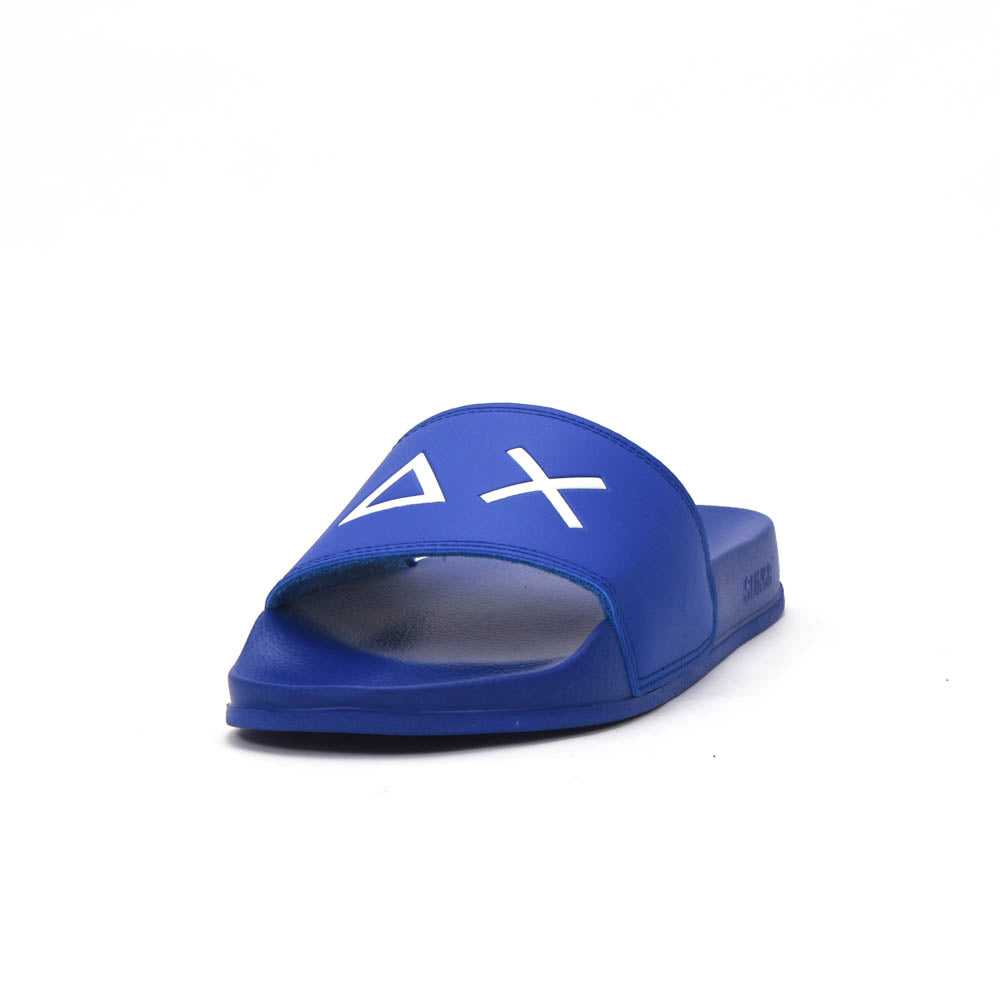 SUN68 Logo Blue Slippers X36110-58
