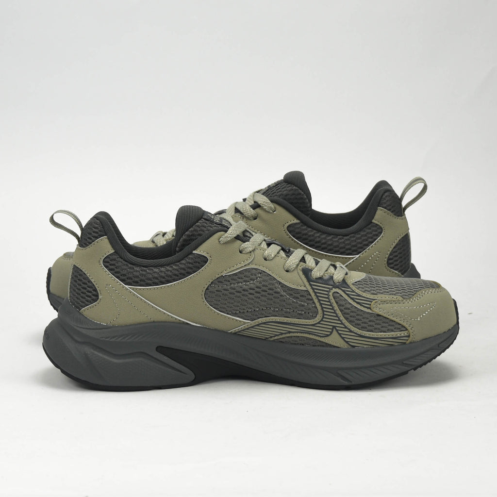 PEAK TRAINING RUNNING SHOES-ASPHALT GREEN/MAGNETIC GREY EXT54437H-N59D
