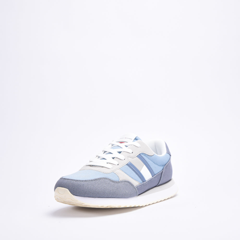 FLAG LOW CUT LACE-UP SNEAKER DENIM/GREY \ T3X9-33376-1693A58