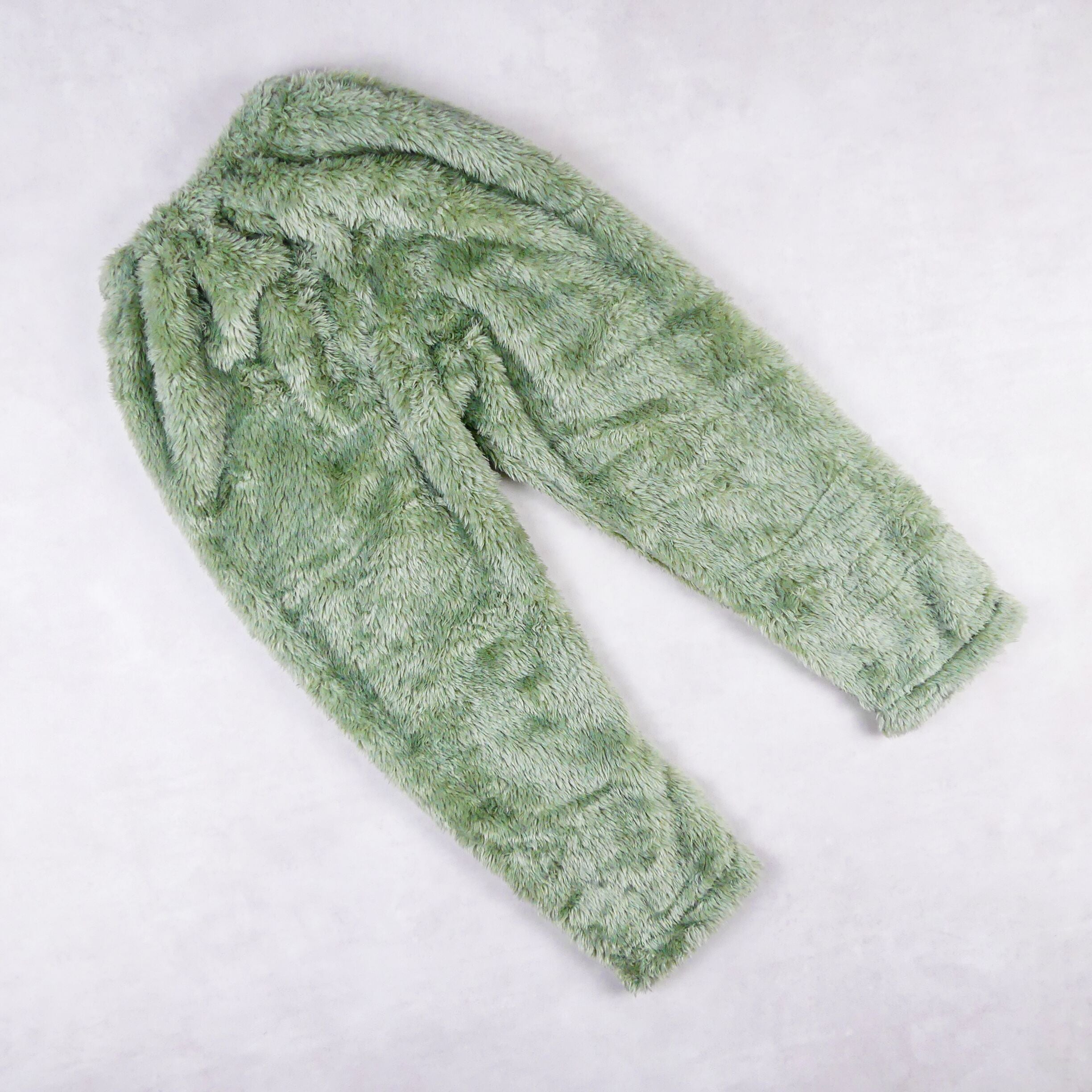 pyjama fourrure vert et beige (motiFe elephant) 4463