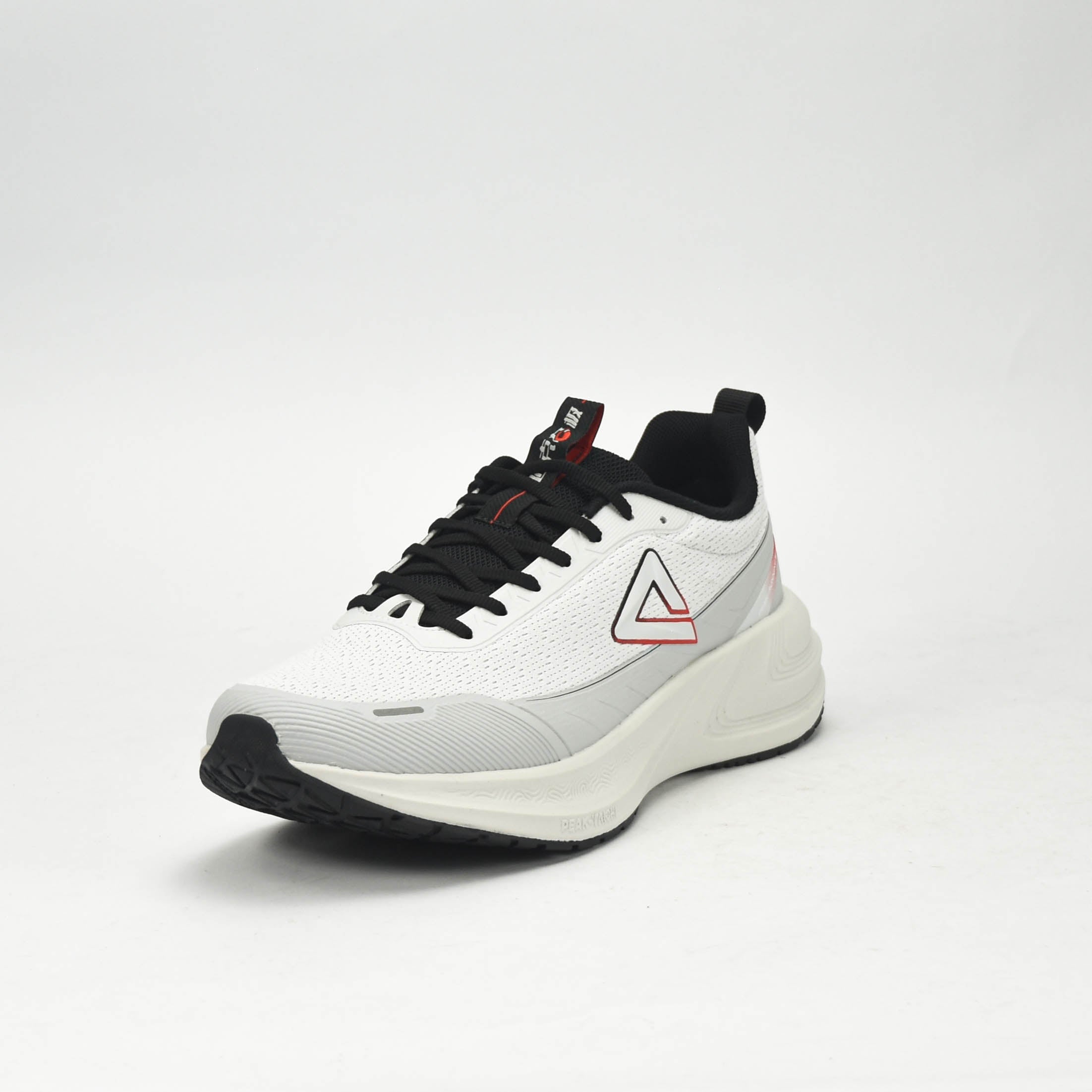 PEAK CUSHION RUNNING SHOES-LT.GREY/BLACK EXT54387H-2220