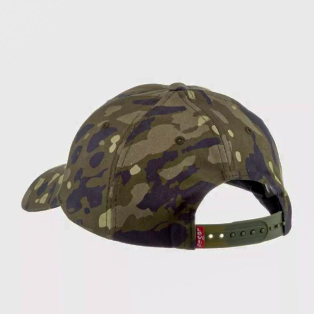 قبعة بيسبول LEVI\'S مموهة قابلة للتعديل بشعار ملصق مقاس واحد D6657-0005