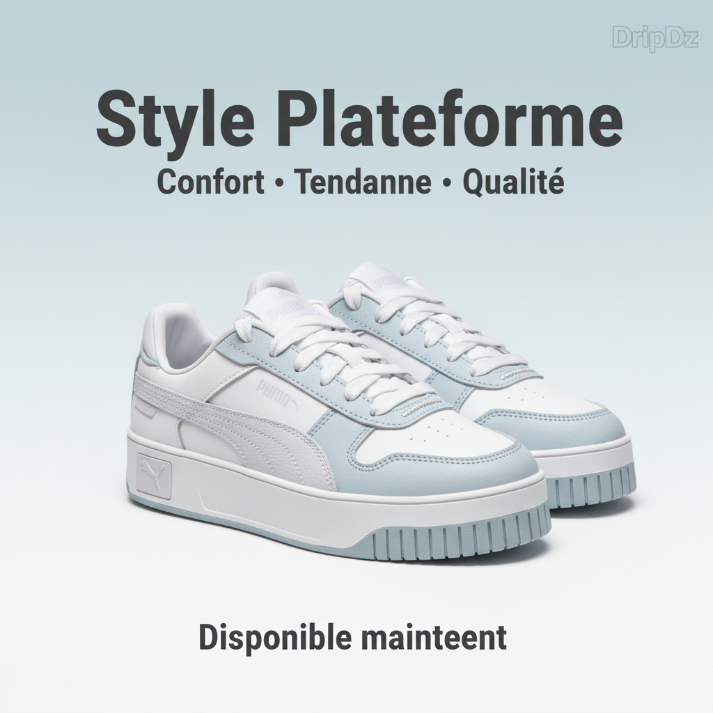 حذاء بوما كارينا ستريت جونيور أبيض فضي ميست