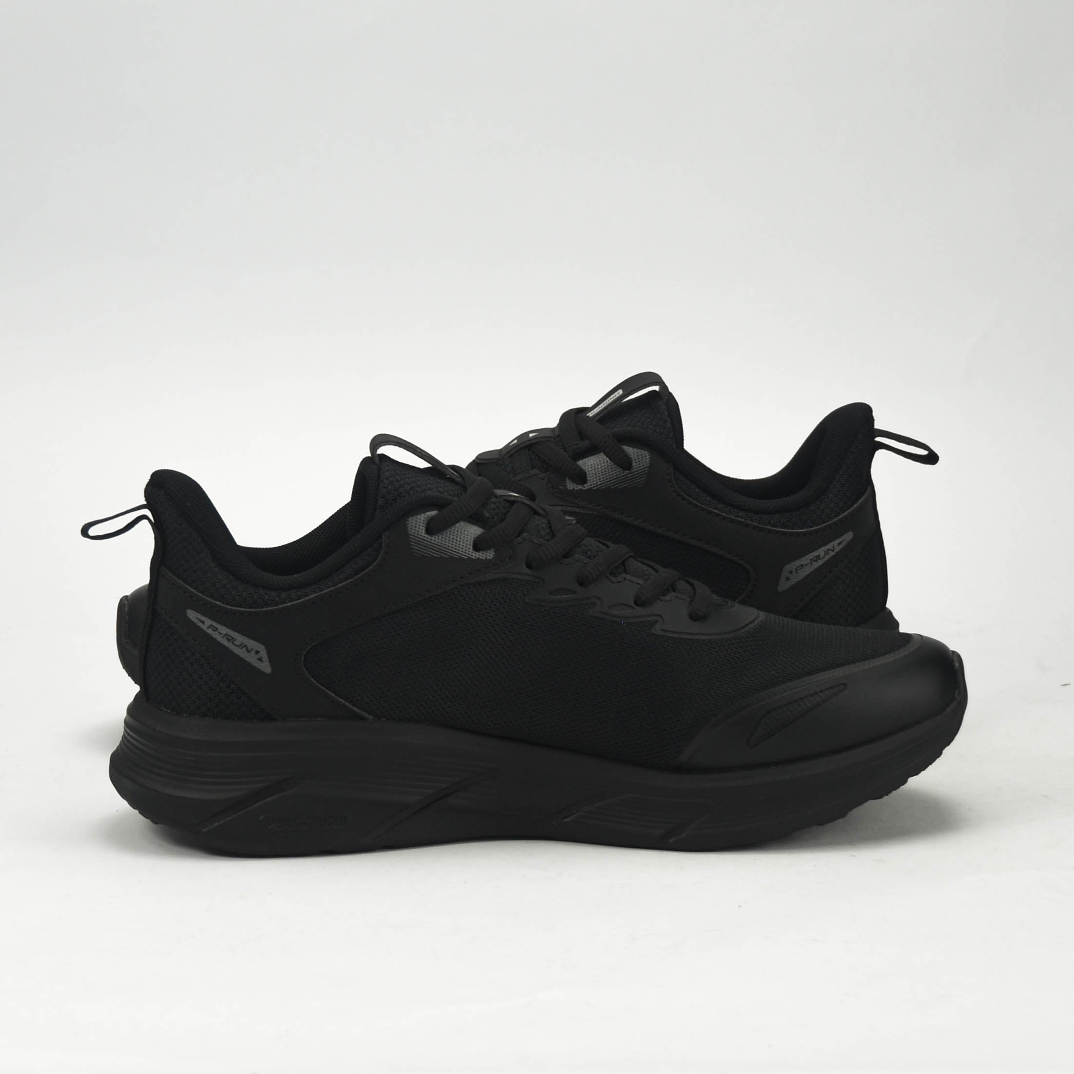 PEAK TRAINING RUNNING SHOES-ALL BLACK EXT54427H-Y291