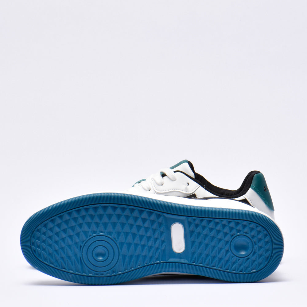 HI TEC VARSITY COURT WHITE BLACK DEEP LAKE \ S013766