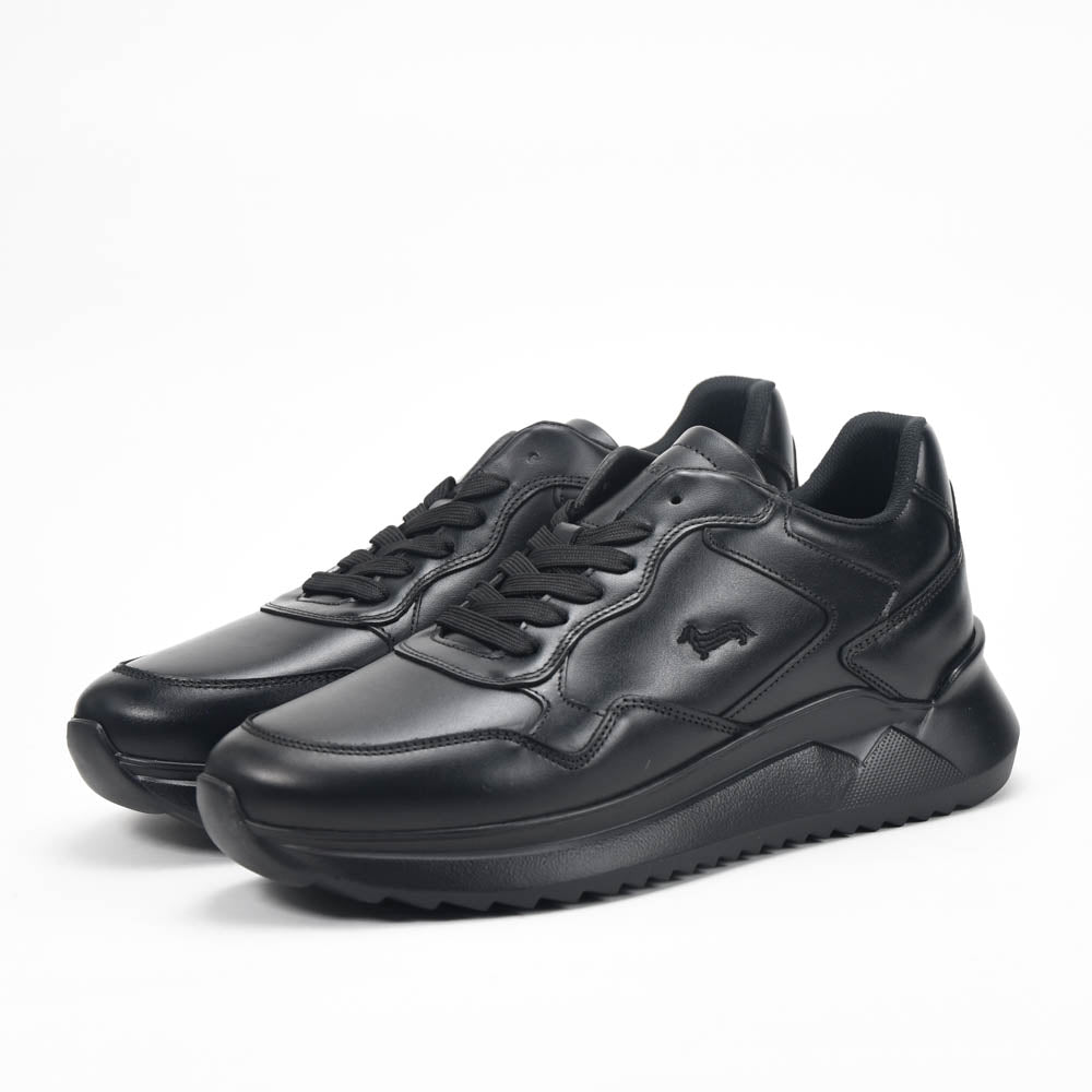 Harmont and Blaine Sneakers Leather Black EFM252.070.1B0.11