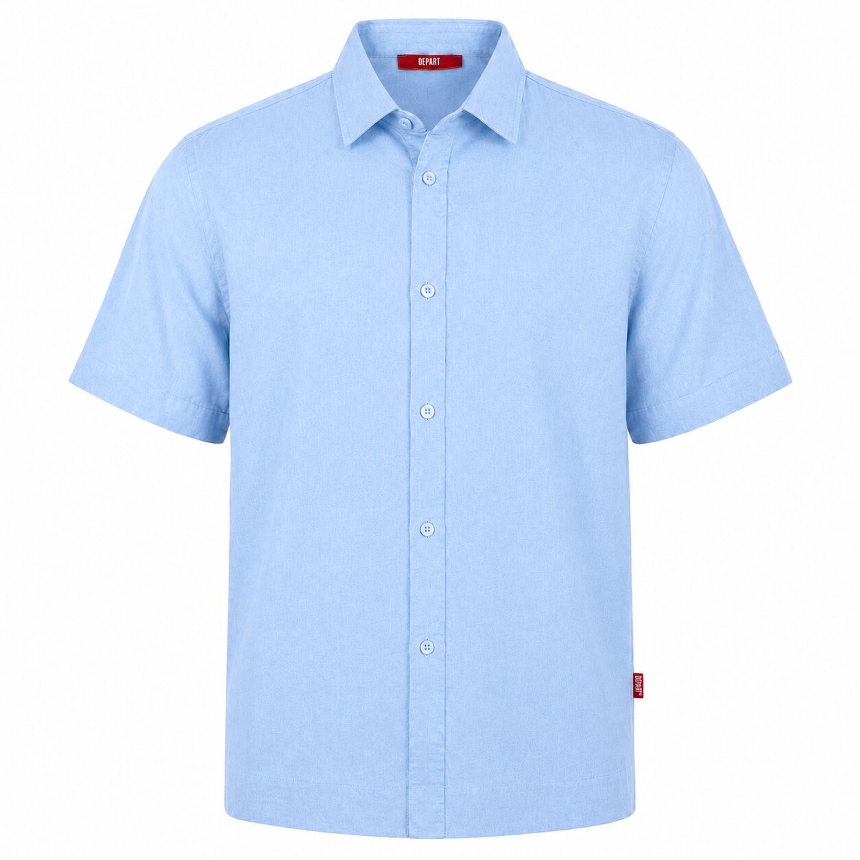 Départ Homme Chemise en Lin Navy MZ139-G21-000741