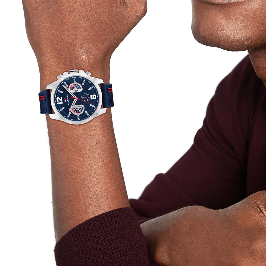 Montre Tommy Hilfiger Navy Silicone Multi-function 1710635