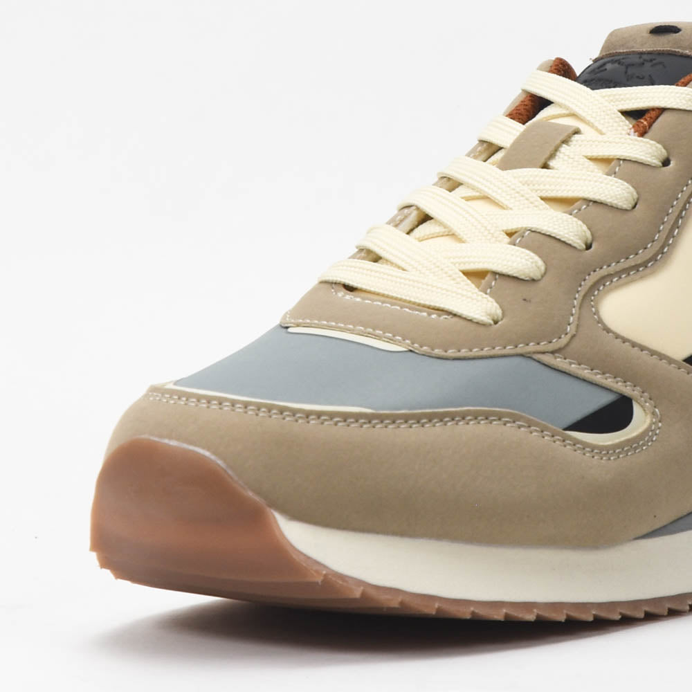La Martina Low Sneakers Blue Leather LFM252-040-A70-AE