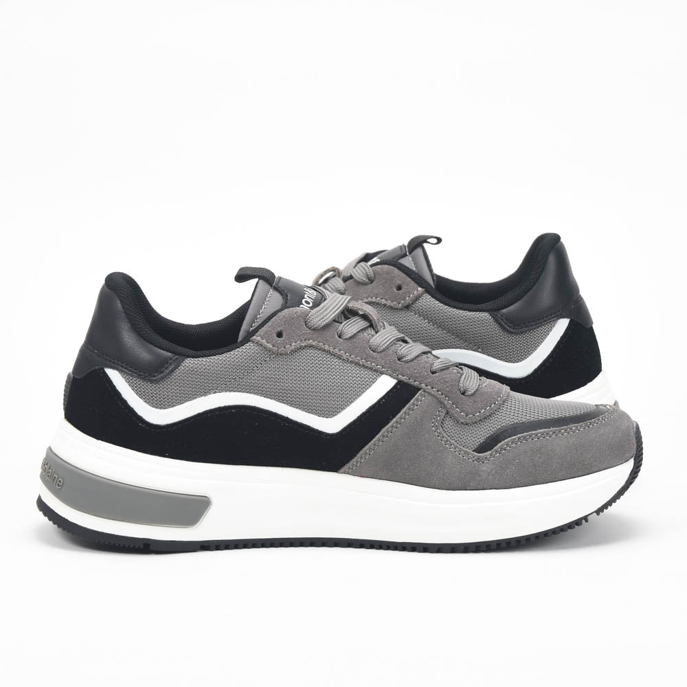 Harmont and Blaine Suede and Technical Fabric Sneakers EFM252.050.A60.AD