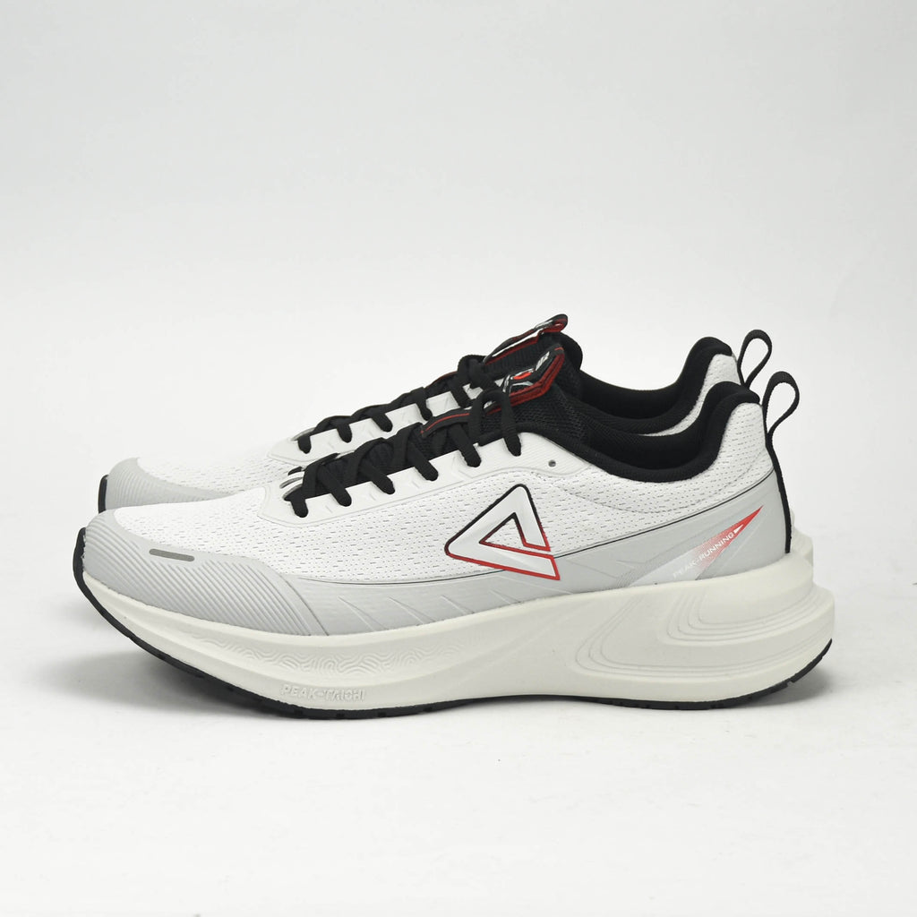 PEAK CUSHION RUNNING SHOES-LT.GREY/BLACK EXT54387H-2220