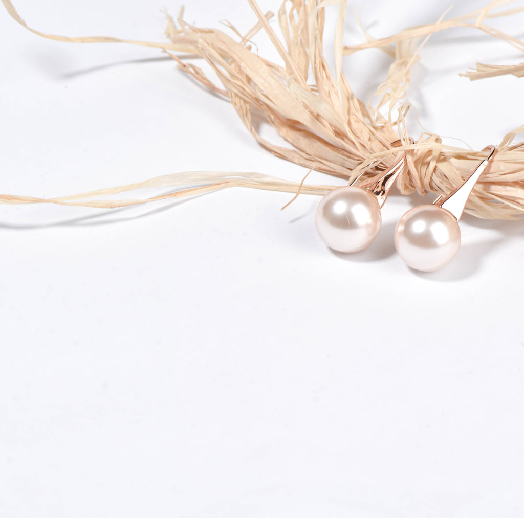 ROSE PEARL EARRINGS