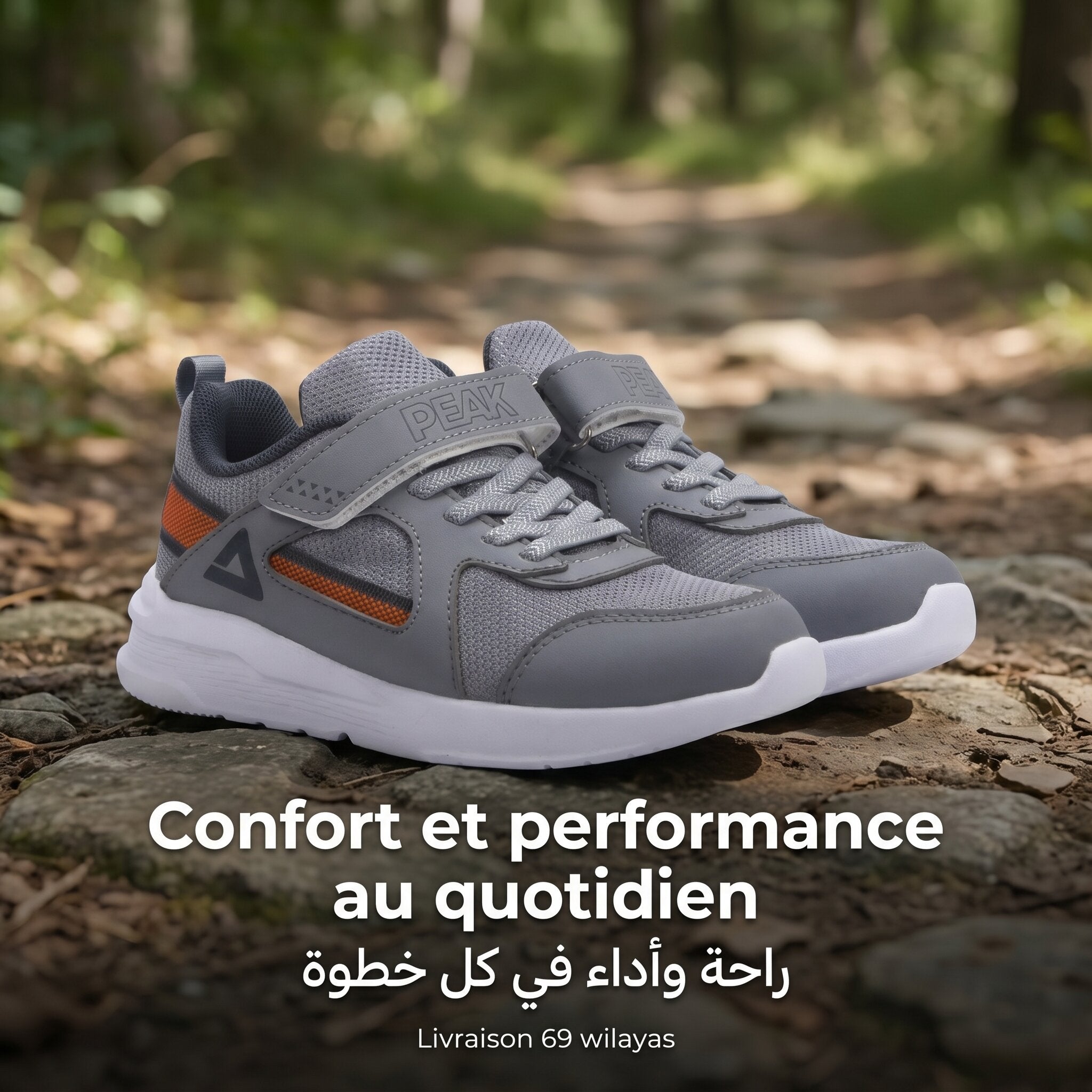 Peak Kids Casual Shoes Grey EK59780H-X928