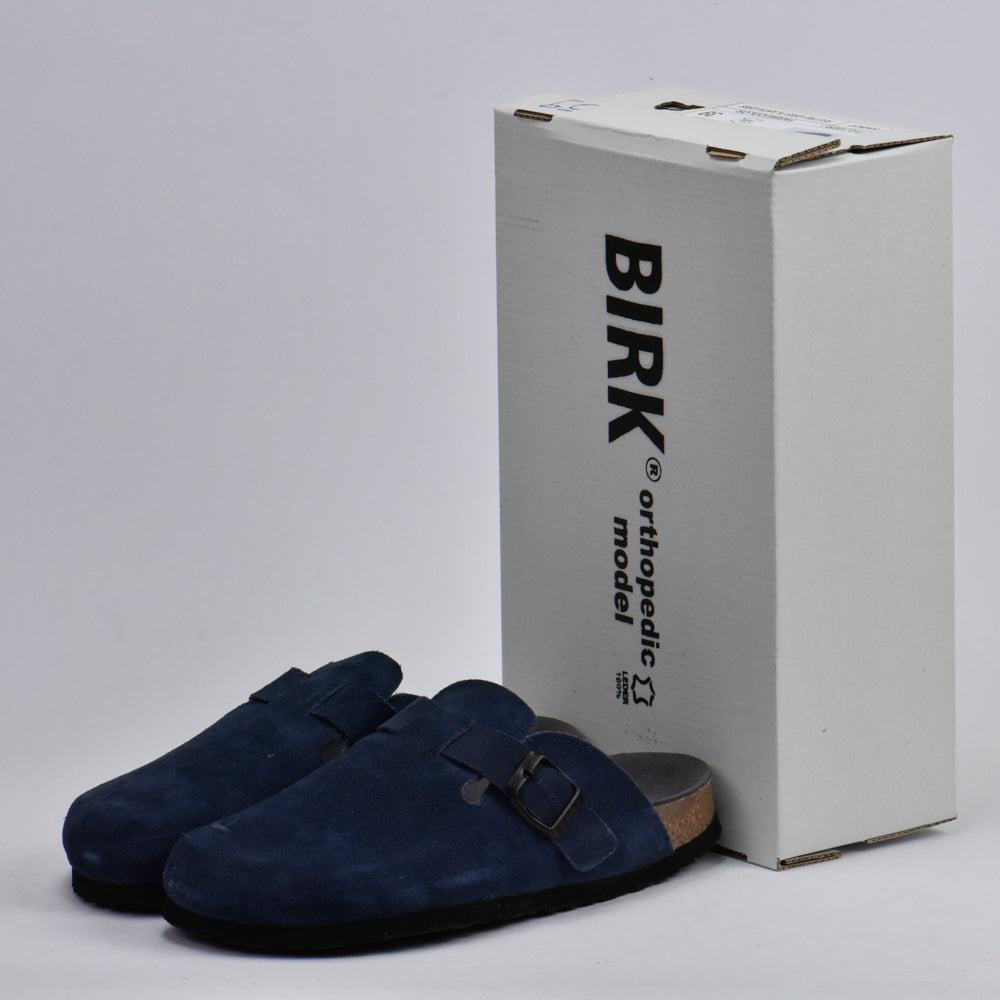 BIRKSBOT NUBUCK BLEU PLANTA GRIS