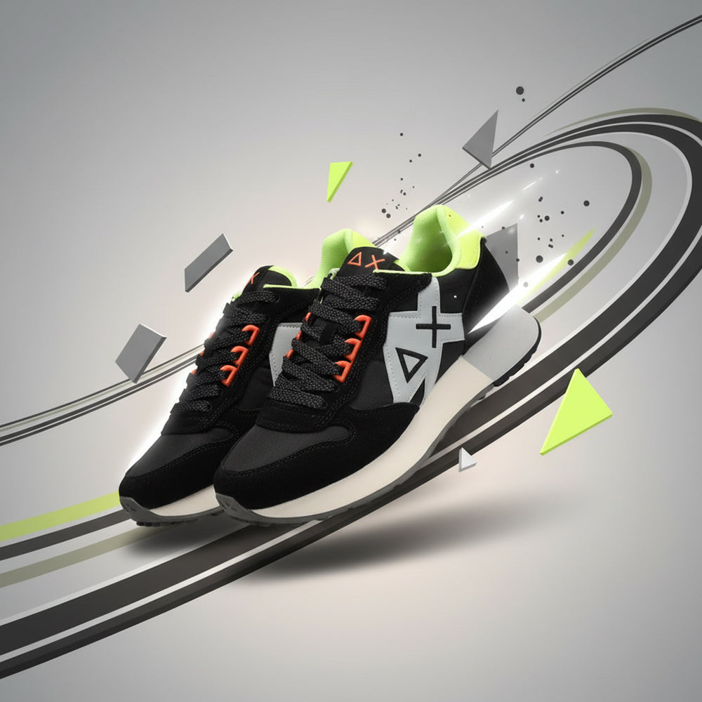 BASKET SUN68 JAKI 2.0 FLUO 11 NERO Z35113-11