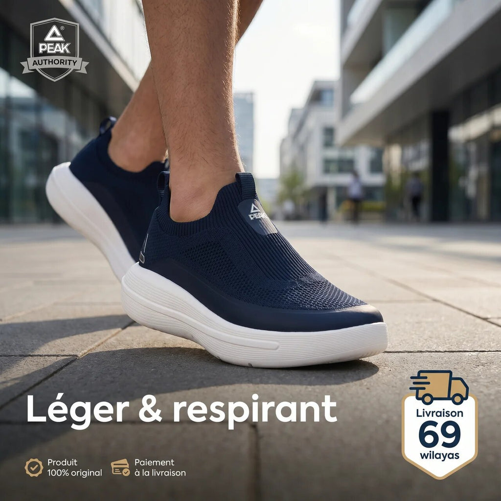 PEAK Taichi Casual Slip-on Shoes Blue White E39251H-3010