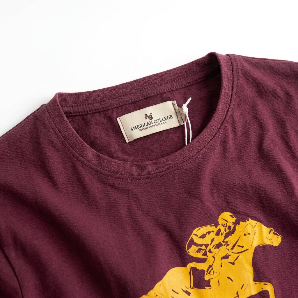 American College t-shirt pour Homme TS260103-GRENAT
