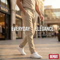 Départ — Pantalon en lin beige pour homme