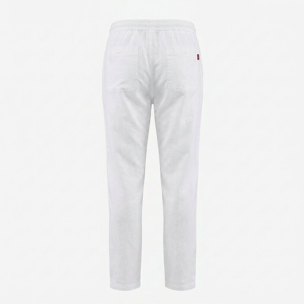 Départ Homme Pantalon en Lin Blanc MG188-G21-000734