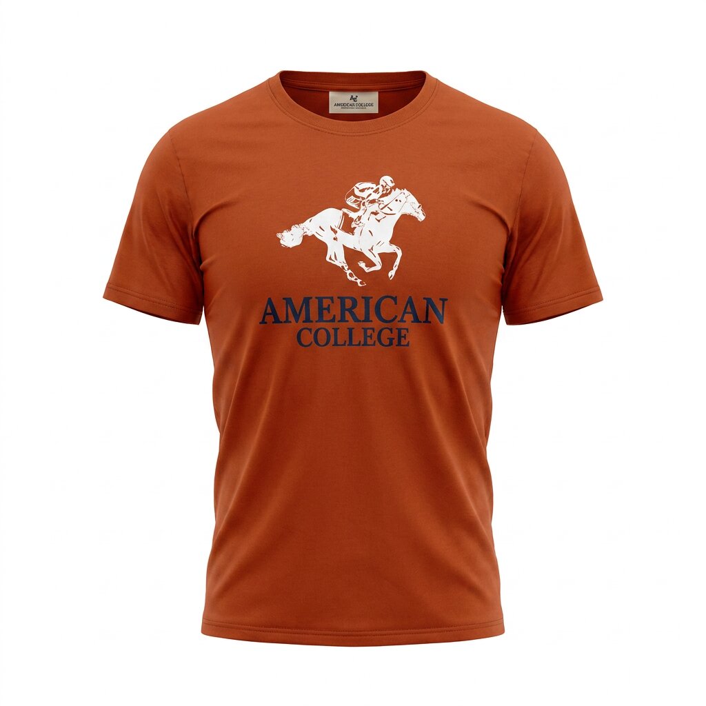 American College t-shirt pour Homme TS260103-BROWN