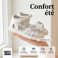 Safety Jogger Sandale Fillette 591782-WHT-SIL