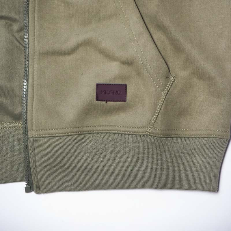 Sweat à capuche zippé homme VERT KHAKI  DL-14VK