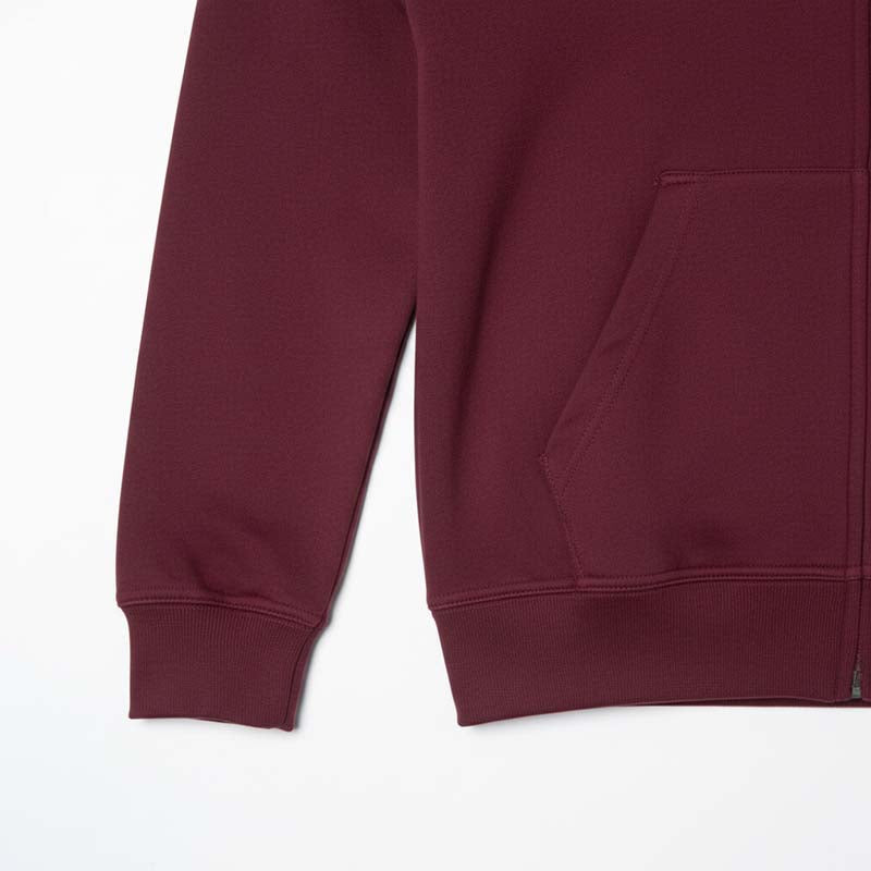 Sweat à capuche zippé homme BORDEAU DL-14BOR