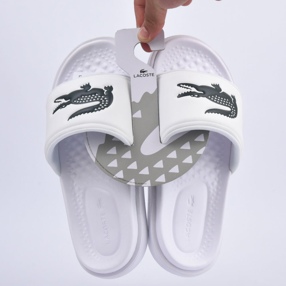 LACOSTE SERVE SLIDE DUAL WHT/BLK - 743CMA0110-1R5