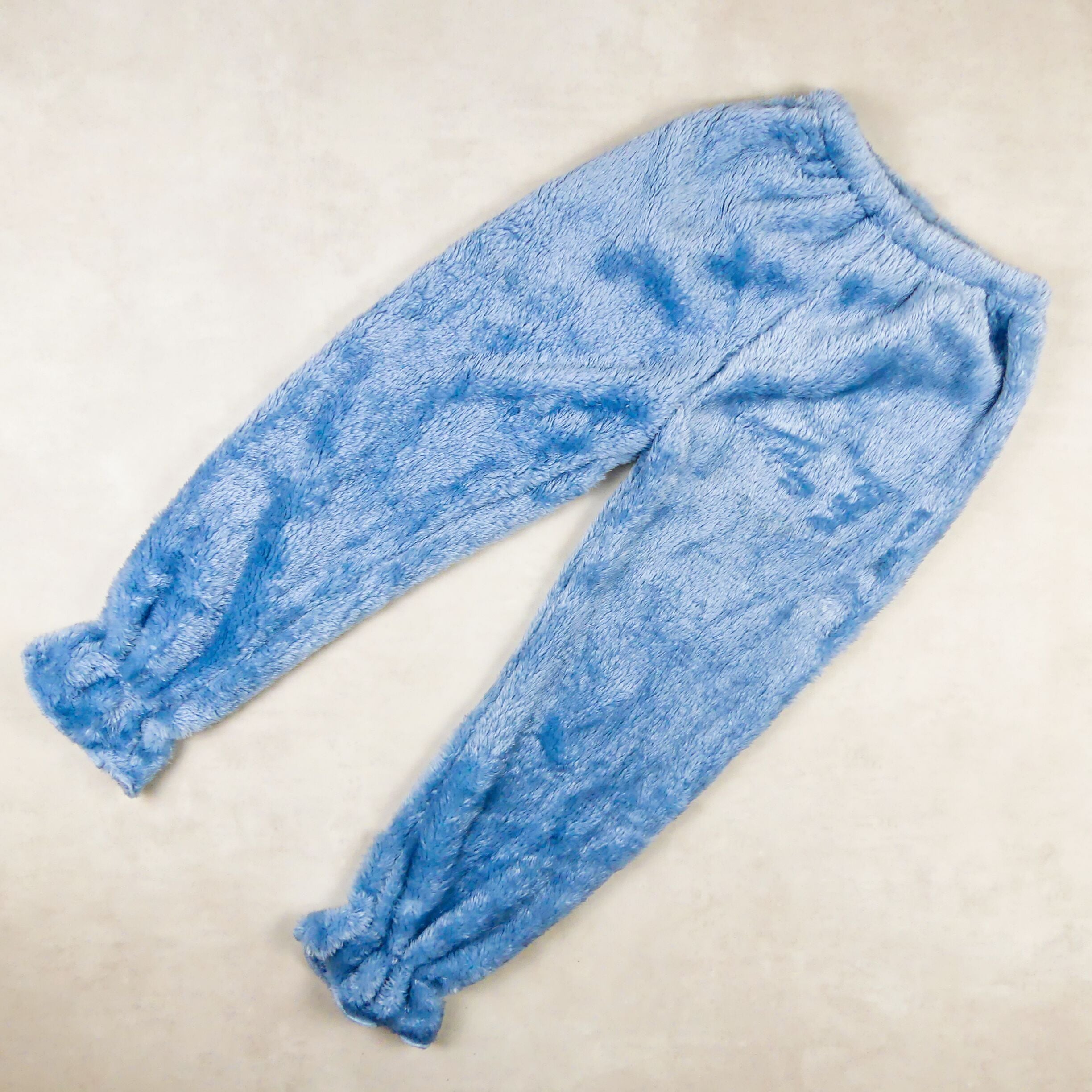 pyjama fourrure bleu -col blanc (SAC FRAISE ) 4434