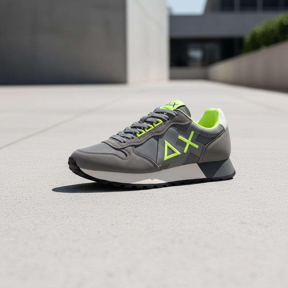 BASKET SUN68 JAKI FLUO 34 GRIGIO MEDIO Z44115-34