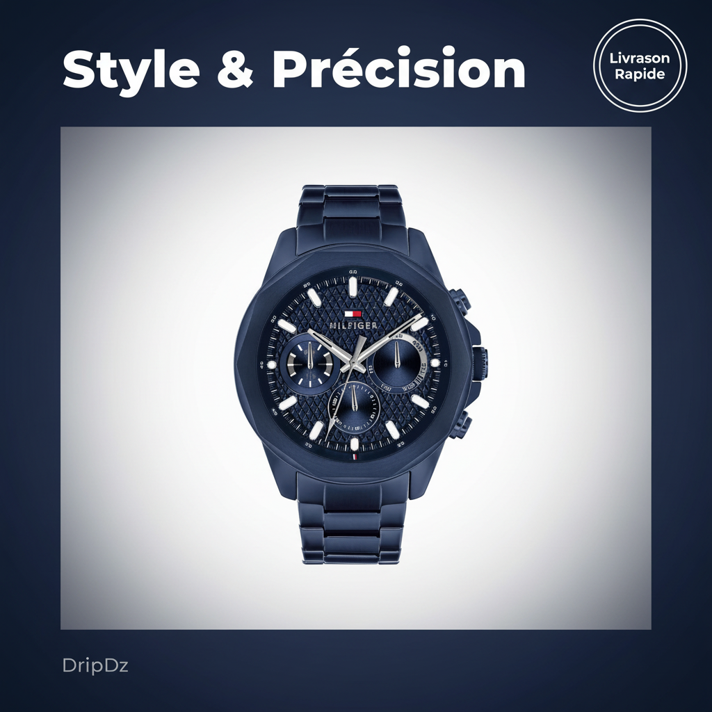 Montre Tommy Hilfiger Navy Geometric Dial 1710652