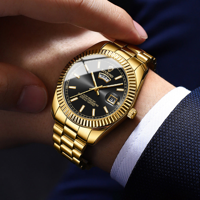 ساعة بينبوند الذهبية للرجال