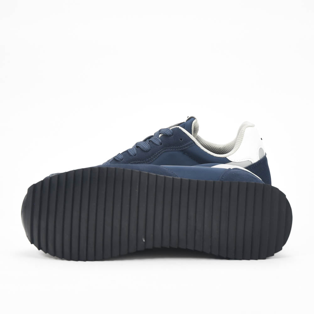 La Martina Low Sneakers Blue Leather LFM252.040.A70.BT