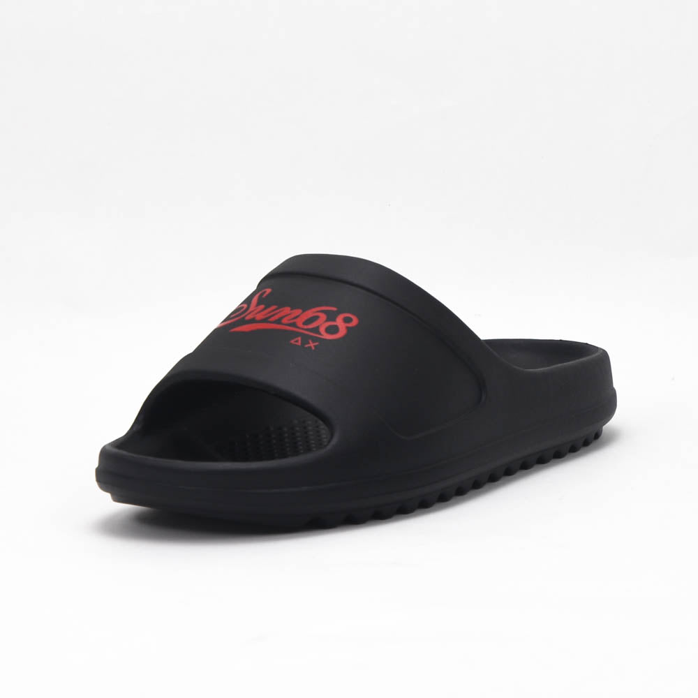 SUN68 Slippers Monoblock X36115-1110-NERO-ROSSO