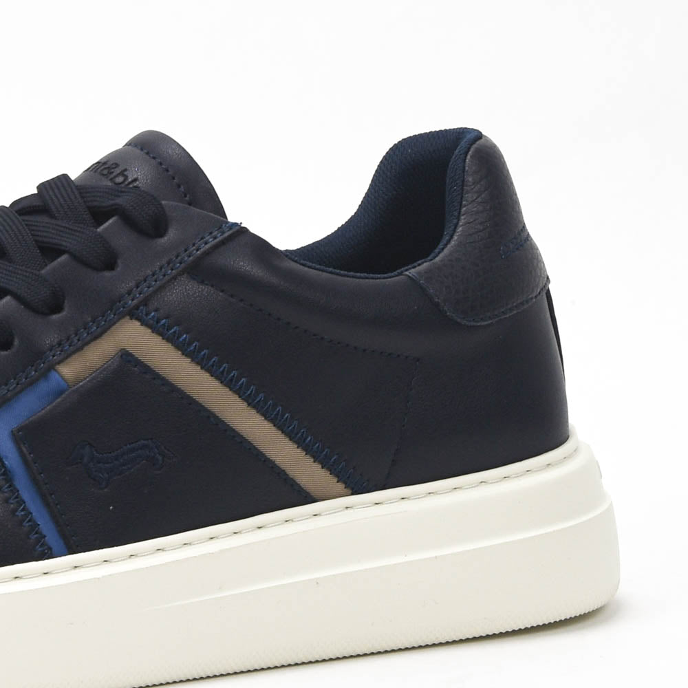 Harmont and Blaine Blue Sneakers Homme EFM252-022-1B0-12
