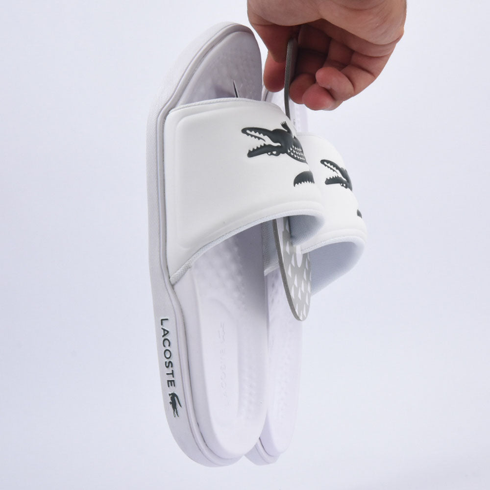 LACOSTE SERVE SLIDE DUAL WHT/BLK - 743CMA0110-1R5