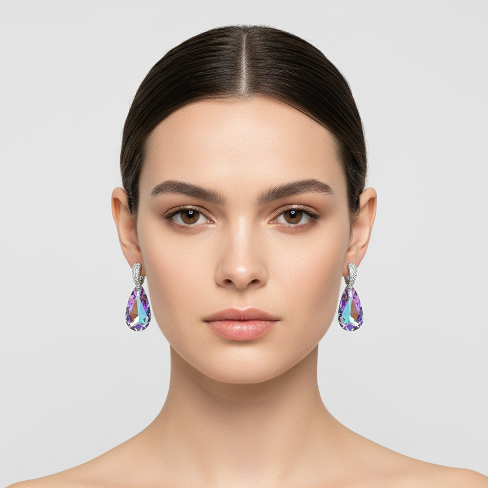 purple teardrop inlay