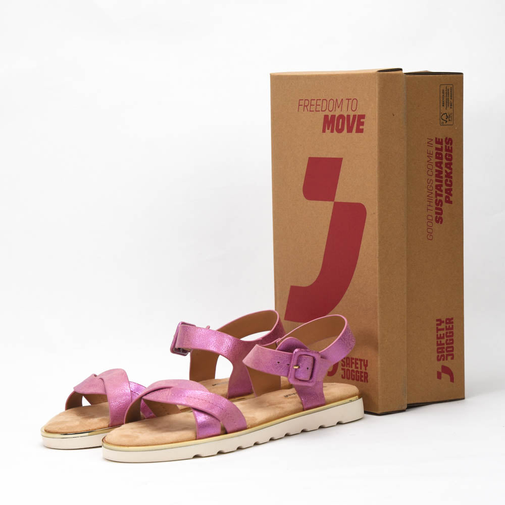 Safety Jogger Cross-Strap Buckle Sandals 610141-FUC