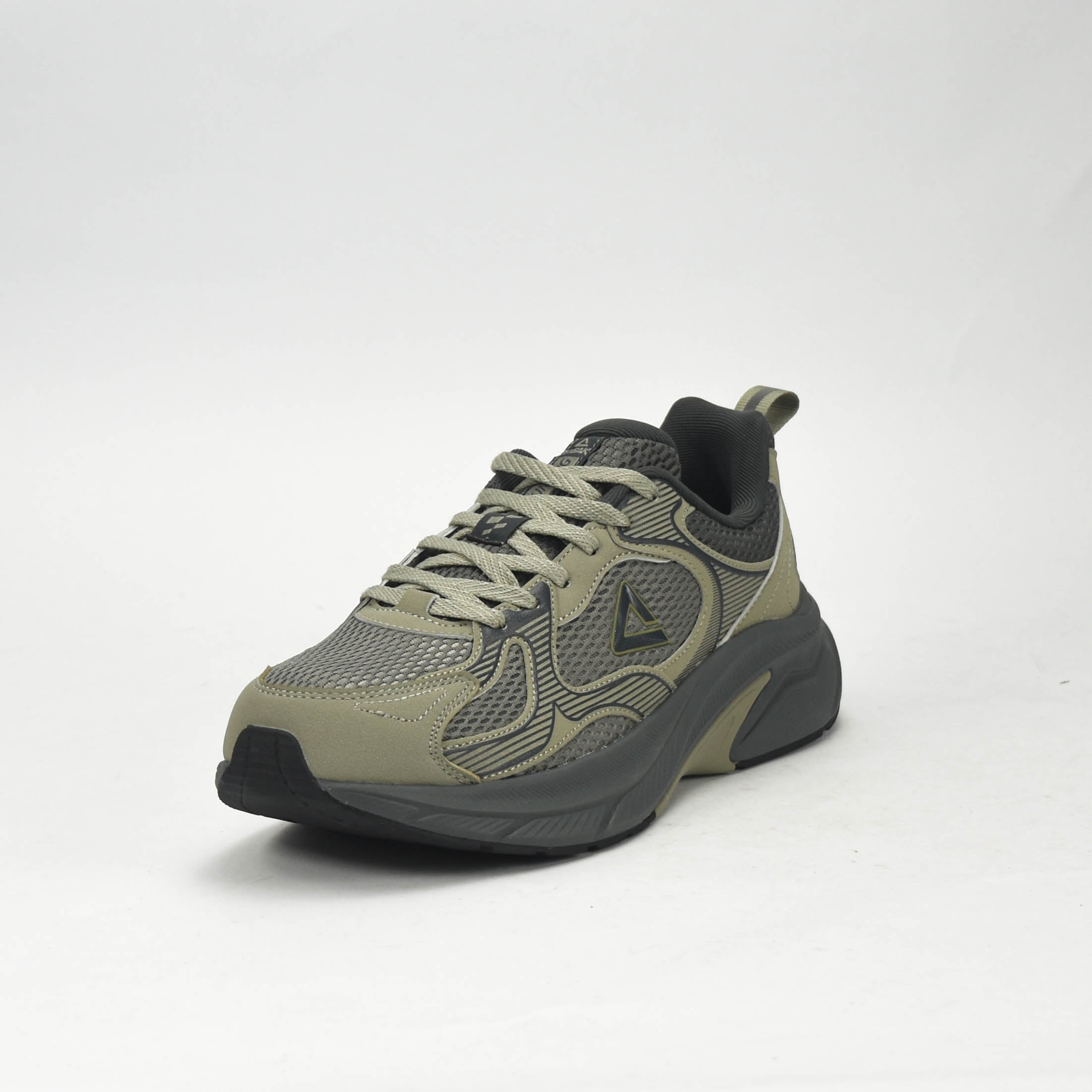 PEAK TRAINING RUNNING SHOES-ASPHALT GREEN/MAGNETIC GREY EXT54437H-N59D