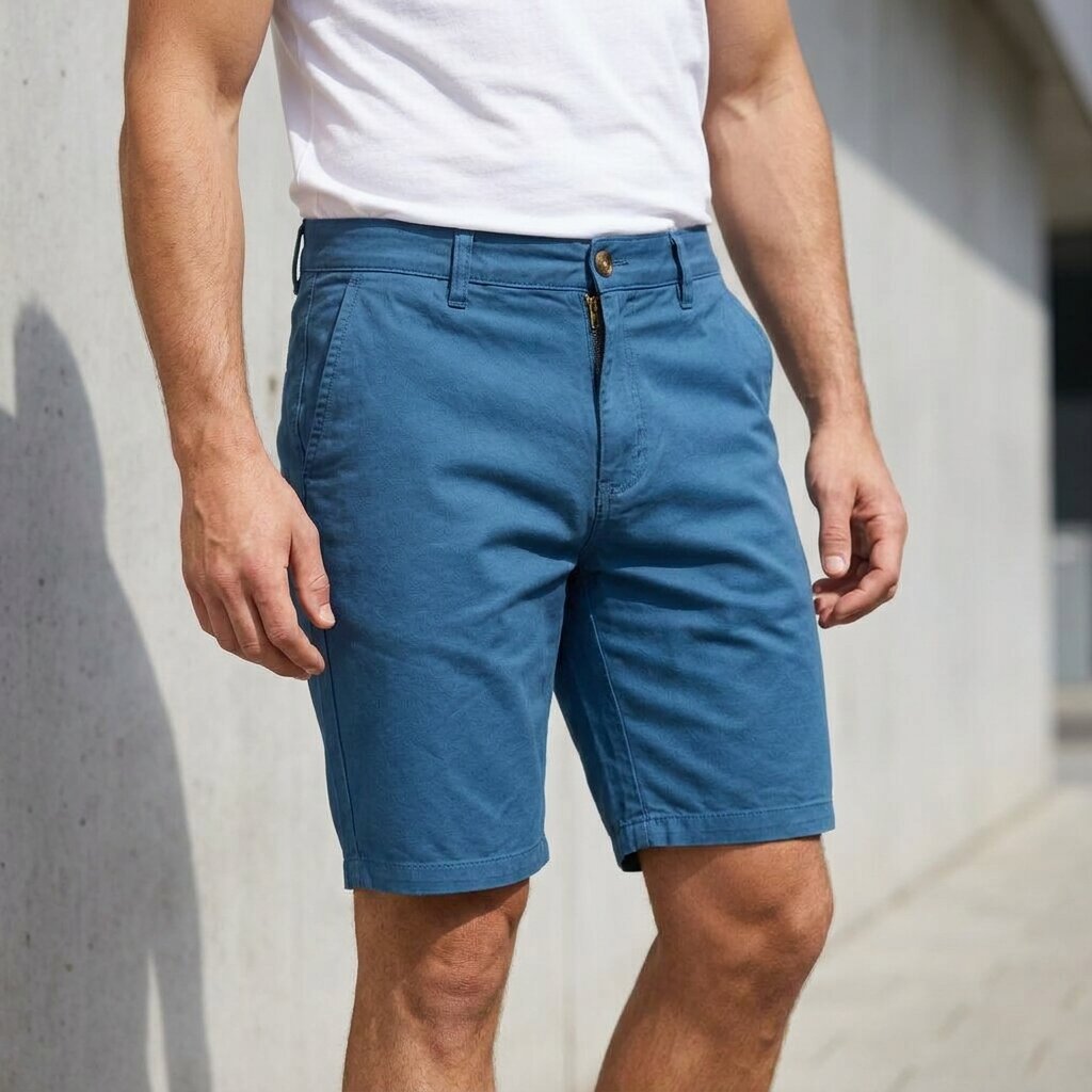 DEPART Short chino homme G21-000175-BLUE009