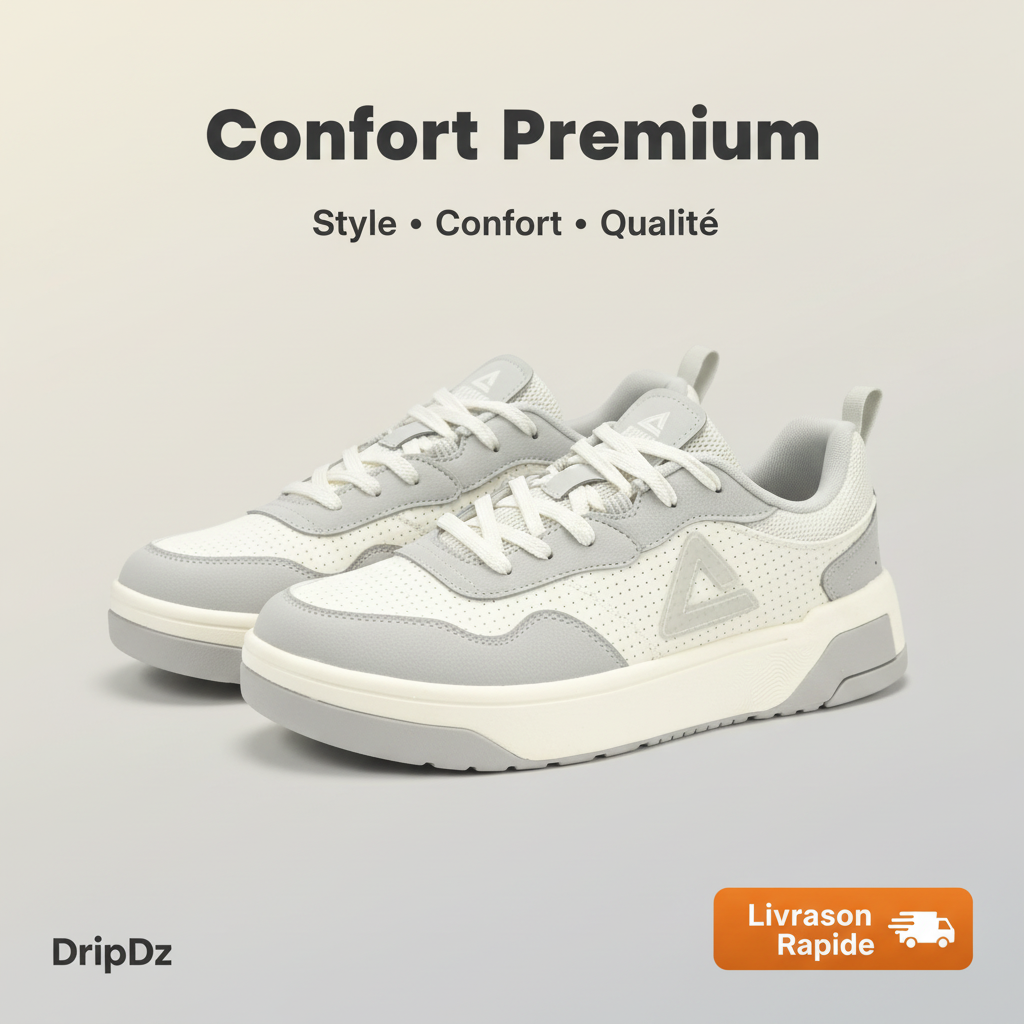 PEAK SPORTS SHOES-WHITE/GREY EXT52367B-Z500