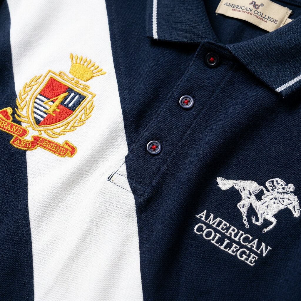 American College t-shirt pour Homme PL250308C-NAVY