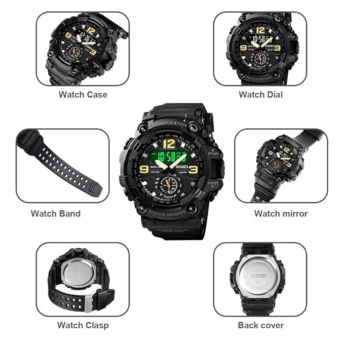 ساعة سكيمي السوداء