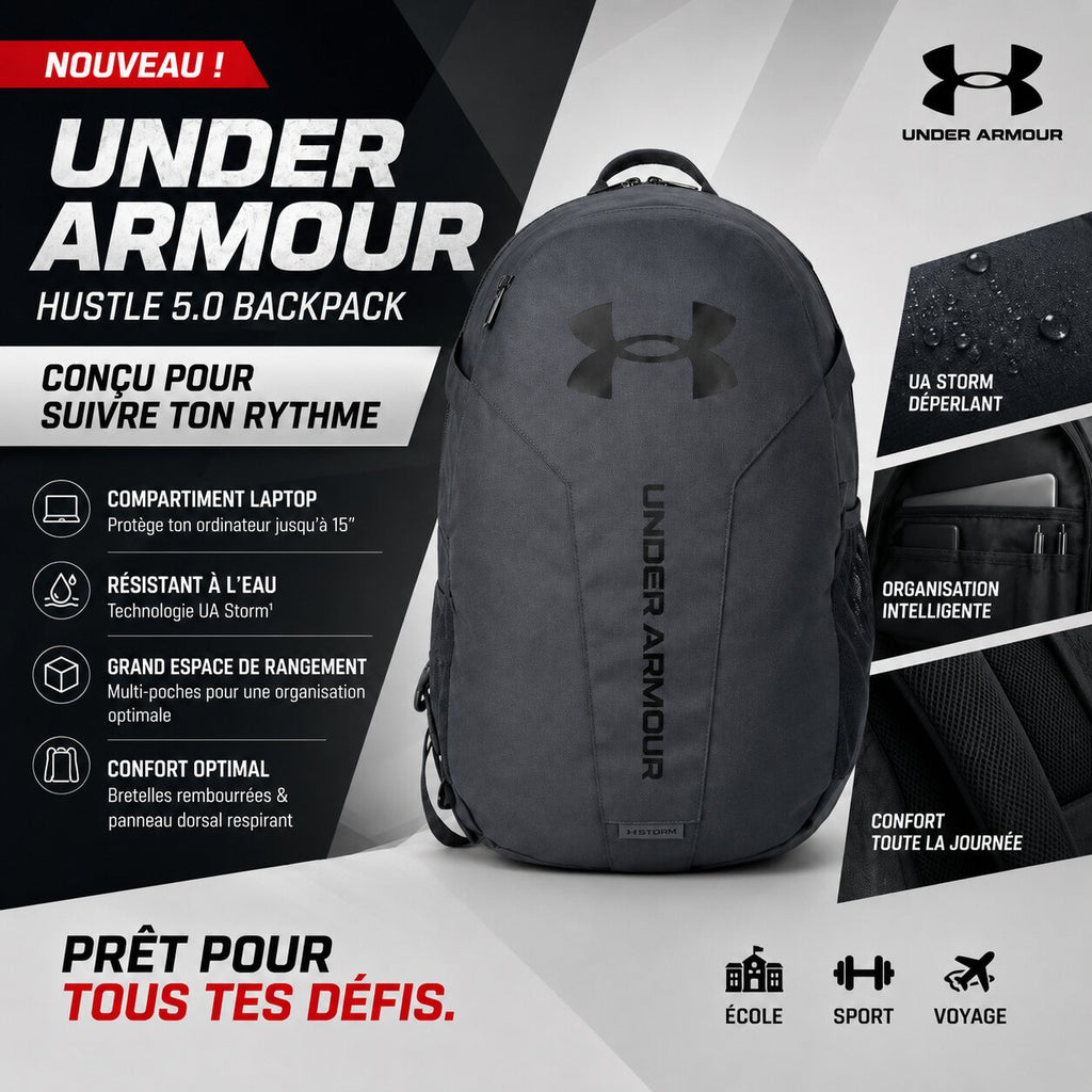 Under Armour Hustle Lite — sac à dos sport