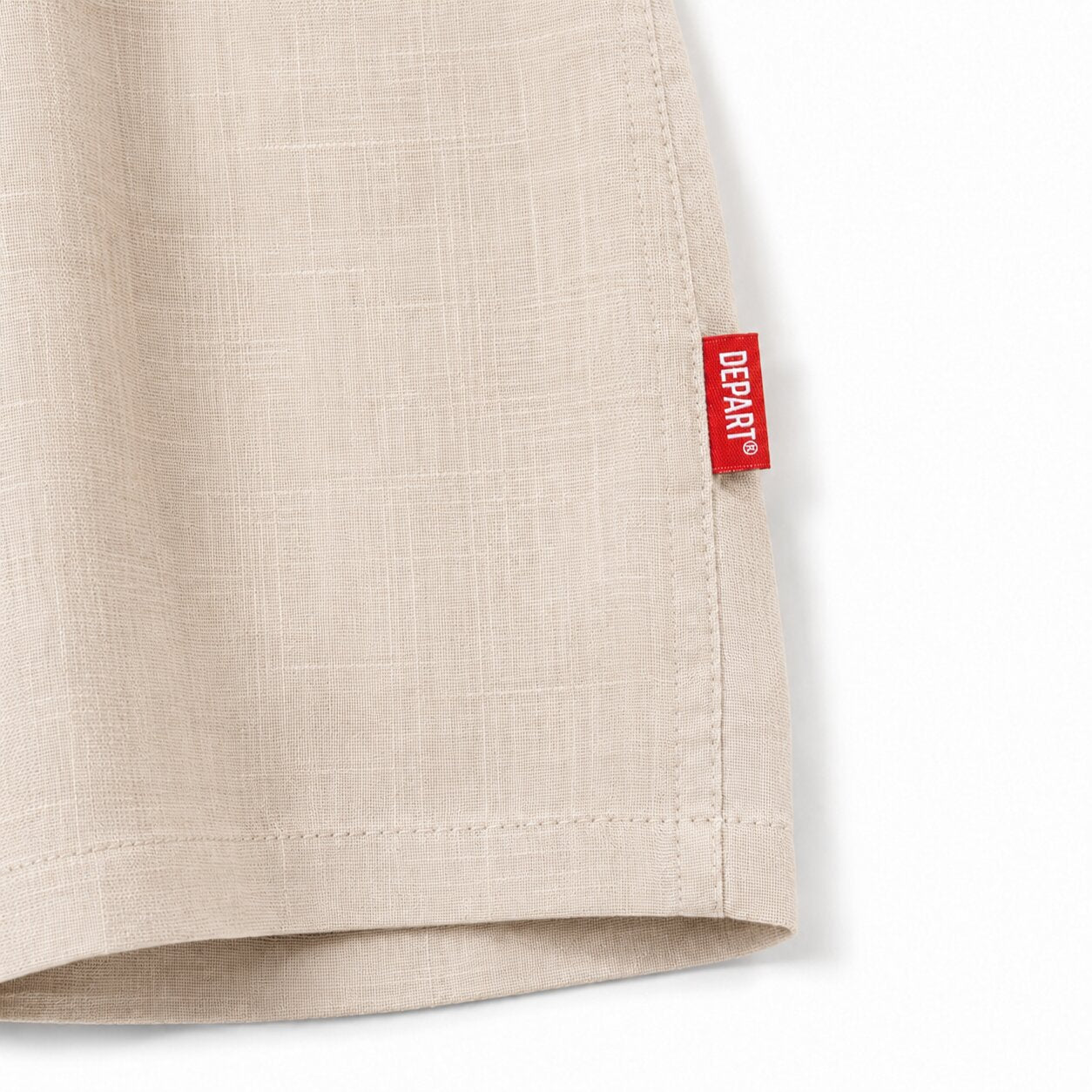 Départ Homme Chemise en Lin Beige MZ139-G21-000740