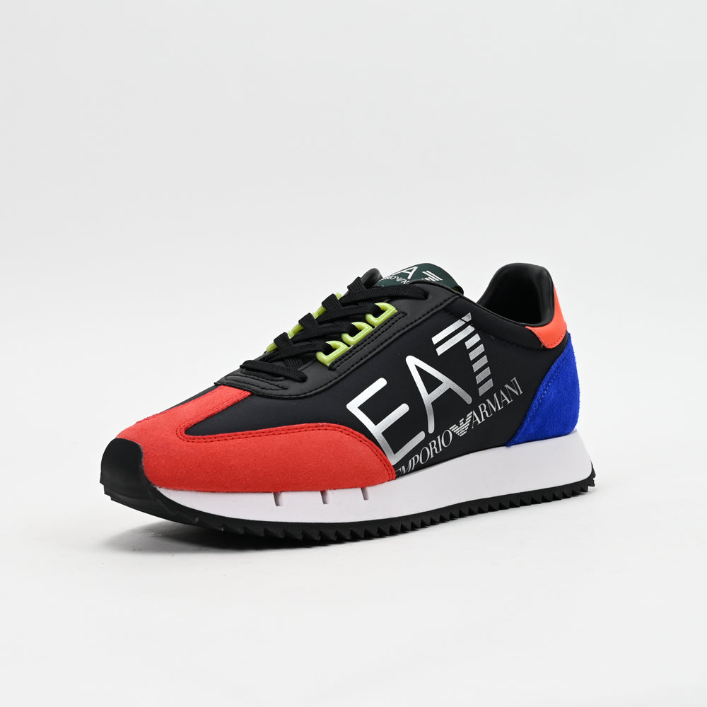 EA7 Emporio Armani Black & White Vintage Sneakers