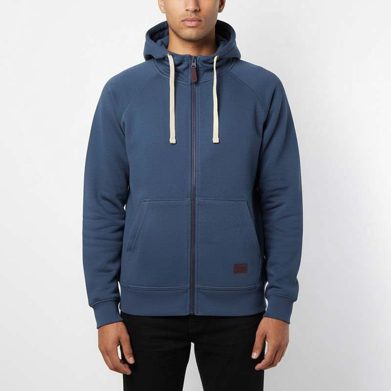 Sweat à capuche zippé homme SALVA BLUE DL-14SB