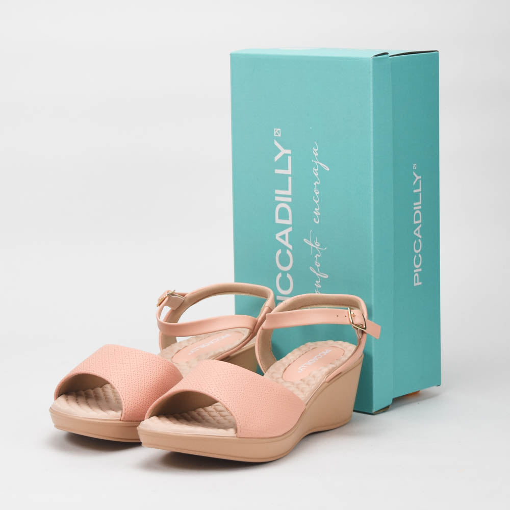 PICCADILLY Sandale Femme Cecilia Anabela Médio Brûlé 540317-0034