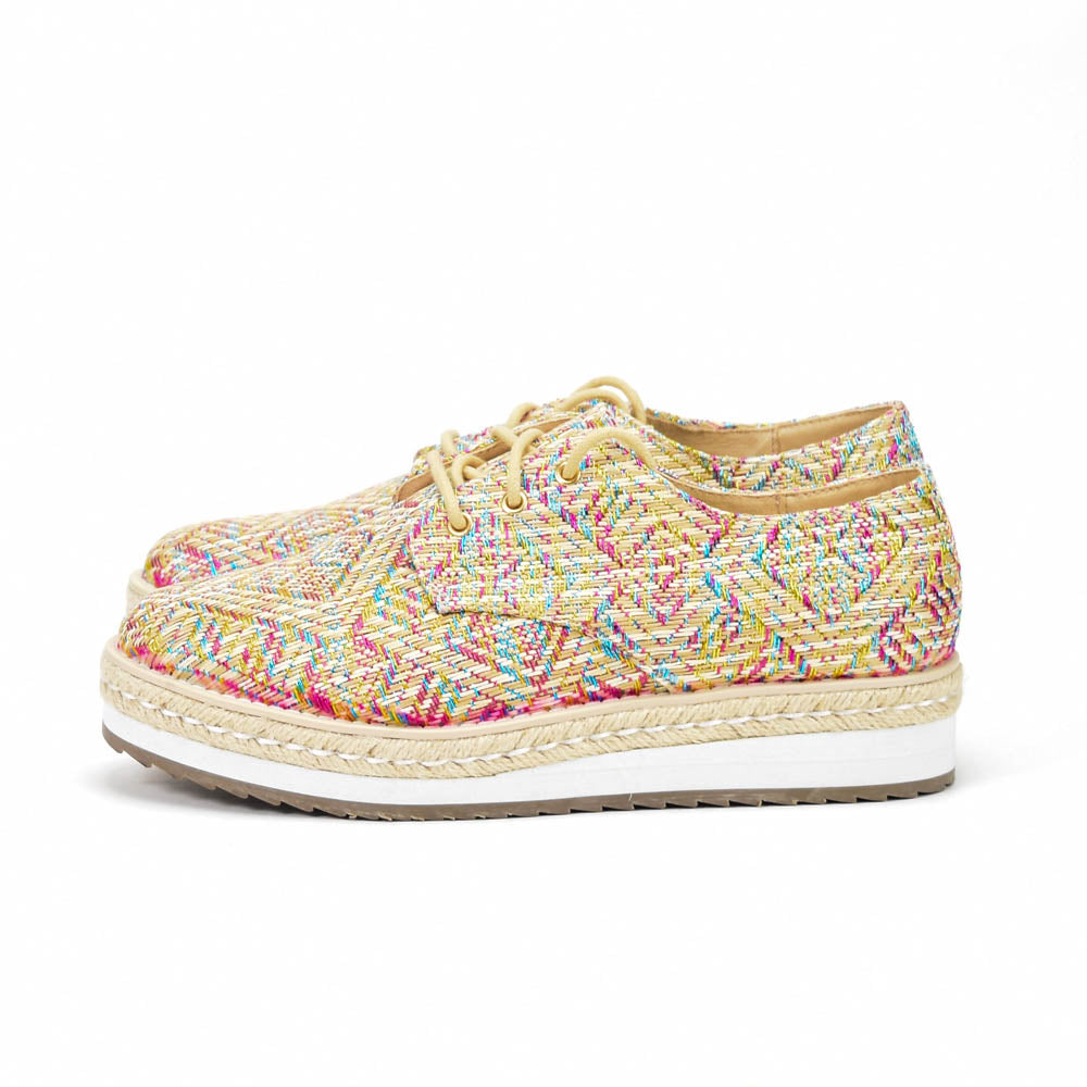 ANDRÉ ESPADRILLES FEMME HARMONICA TEXTILE BEIGE 52125674243